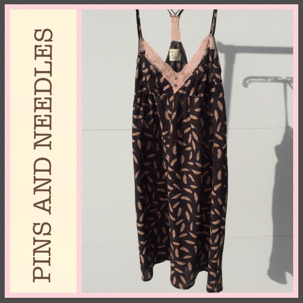 UO Feather and Lace Sundress